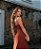 Vestido Longo Marrom com Pregas - Via Sampa - Imagem 6