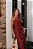 Vestido Longo Marrom Saia Sobreposta - Via Sampa - Imagem 2