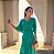 Vestido Longo Verde Duas Mangas - Via Sampa - Imagem 3
