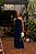 Vestido Longo de Lurex Drapeado Azul - Via Sampa - Imagem 1