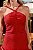 Vestido Vermelho Cereja Drapeado - Via Sampa - Imagem 7