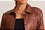 Jaqueta Cropped Feminina Resinada Marrom, Preta e Vinho - Divero Jeans - Imagem 11