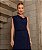 Vestido Midi Feminino Degage Azul Marinho - Via Sampa - Imagem 3