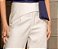 Calça Feminina Off White com Pregas e Detalhes - Via Sampa - Imagem 4