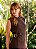 Vestido Midi Feminino com Gola, Recorte e Fenda - Via Sampa - Imagem 4