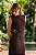 Vestido Midi Feminino com Gola, Recorte e Fenda - Via Sampa - Imagem 3