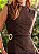 Vestido Midi Feminino com Gola, Recorte e Fenda - Via Sampa - Imagem 6