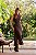 Vestido Midi Feminino com Gola, Recorte e Fenda - Via Sampa - Imagem 1