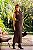 Vestido Midi Feminino com Gola, Recorte e Fenda - Via Sampa - Imagem 2