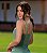 Vestido Curto Verde com Bordado e Detalhes - Via Sampa - Imagem 5