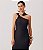 Vestido Midi Assimétrico Preto com Aviamento - Meia Loka - Imagem 2