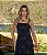 Vestido Midi Feminino Bordado com Pregas - Via Sampa - Imagem 3