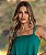 Vestido Longo Verde com Sobreposição - Via Sampa - Imagem 5