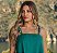 Vestido Longo Verde com Sobreposição - Via Sampa - Imagem 3