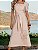 Vestido Feminino Midi Linho com Manga Curta - Via Sampa - Imagem 4