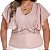 Blusa de Crepe Jabot Rose Plus Size | TN Plus - Imagem 4