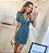 Vestido de Látex e Tule Franzido com Bojo | Dot. Clothing - Imagem 1