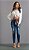 Calça Feminina Jeans Cigarrete | Divero Jeans - Imagem 1