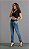 Calça Feminina Jogger Jeans Malha San Siro | Divero Jeans - Imagem 1