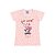 Blusa em cotton cor rosa bebê com glitter na estampa cat love - Imagem 1