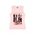 Regata em cotton cor rosa bebê com glitter na estampa - Imagem 1