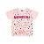 Blusa em cotton cor rosa bebê com cordão decorativo - Imagem 1