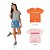 Blusa em cotton cor tangerine com cordão decorativo - Imagem 2