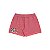 Shorts de moletinho flamê cor coral com estampa - Imagem 1