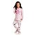 Pijama feminino com estampa de super girl que brilha no escuro - Imagem 1