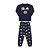 Pijama masculino que brilha no escuro, com estampa de gamer na calça - Imagem 2