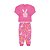 Pijama infantil feminino estampa coelhinha que brilha no escuro - Imagem 2