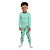 Pijama infantil masculino, com estampa de sapo que brilha no escuro - Imagem 1