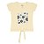 Blusa em cotton com estampa flores e puff - Imagem 2