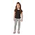 Legging de cotton - conforto para meninas, com elástico no cós - Imagem 1