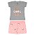 Conjunto feminino em cotton e moletinho com detalhe em puff - Imagem 3