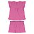 Conjunto feminino de malha poá com pingente - Imagem 3
