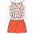 Conjunto feminino de meia malha e malha Viviene flores - Imagem 3