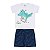 Conjunto masculino jacaré, meia malha, moletinho estampado - Imagem 3