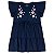 Vestido feminino em meia malha, com puff efeito bordado na estampa - Imagem 3