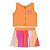 Conjunto feminino de cotton e malha poá com botão - Imagem 2