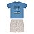 Conjunto masculino de meia malha e moletinho jet, estampa dino - Imagem 2