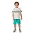 Conjunto masculino em meia malha e moletinho games - Imagem 1