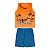Conjunto regata masculina praia, meia malha e moletinho moulinê - Imagem 3
