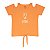 Blusa feminina em cotton com estampa em foil com amarração na frente - Imagem 2
