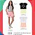 Conjunto feminino em meia malha com strass e shorts de moletinho - Imagem 5