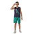 Conjunto masculino de meia malha e tactel estampado Urban - Imagem 1