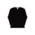 Blusa em cotton sem estampa cor preto - Imagem 1