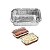 BANDEJA DE ALUMÍNIO C/ TAMPA PET 500 ML WYDA C/ 10 UN - Imagem 2