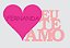Plaquinha Para Namorados - Coração + Eu te Amo em PVC - Imagem 3
