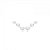 Brinco Ear Cuff em cor de banho de ródio branco corações liso - Imagem 1